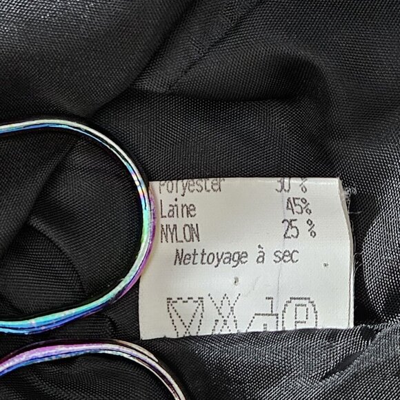 Sandro Blazer Women 38/M Gray Lined France Buttons LS Office Capsule VTG Classic - Picture 13 of 16